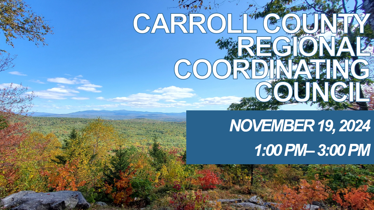 Carroll County Regional Coordinating Council meeting November 19, 2024 1-3pm